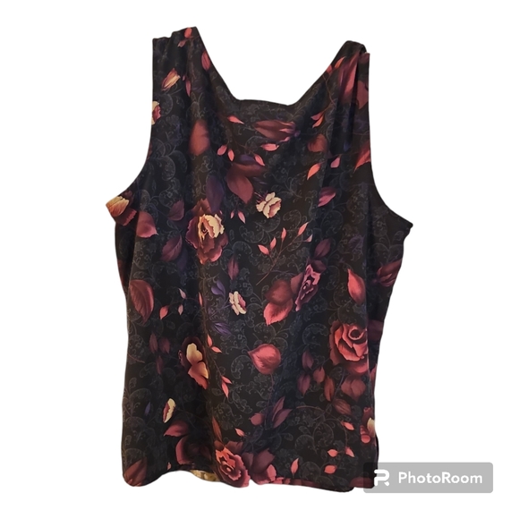 EUC 3-piece Laura Scott skirt suit. Plum color.  Size 12 suit, size large shell. - Picture 5 of 9